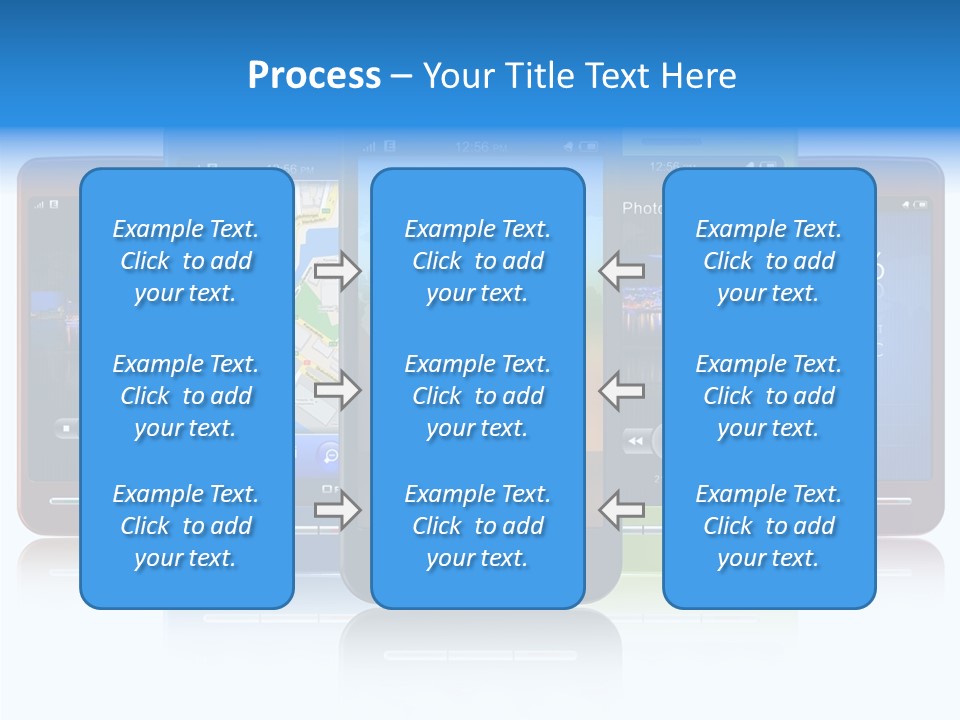 Telephone Screen Cellphone PowerPoint Template
