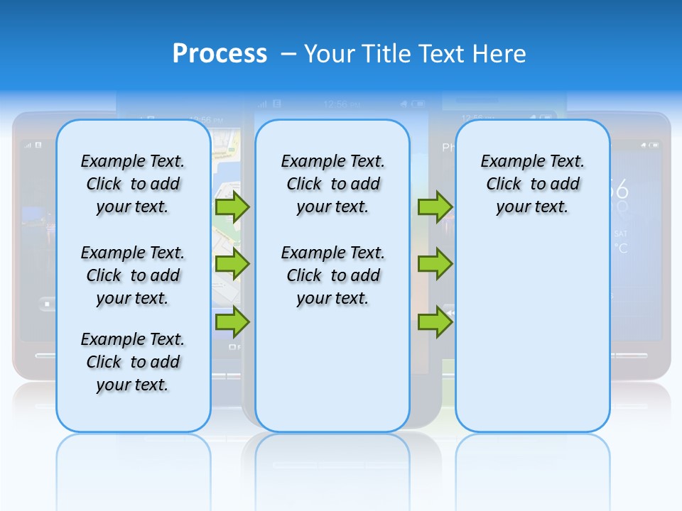 Telephone Screen Cellphone PowerPoint Template