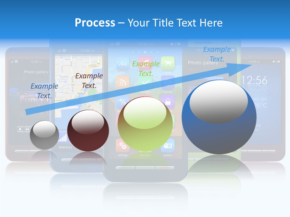 Telephone Screen Cellphone PowerPoint Template