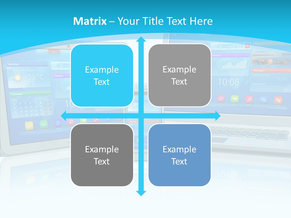 Devices Notebook Applications PowerPoint Template