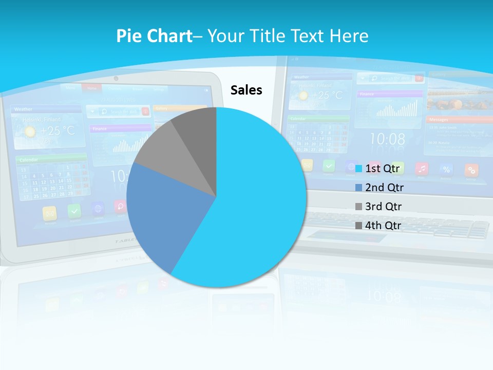 Devices Notebook Applications PowerPoint Template