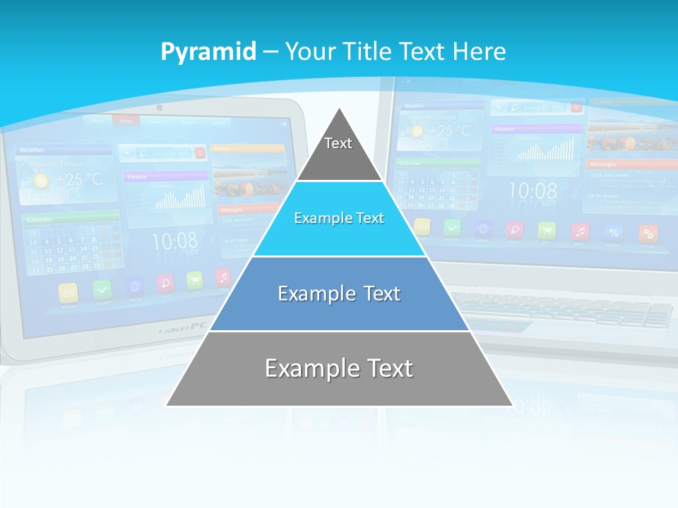 Devices Notebook Applications PowerPoint Template