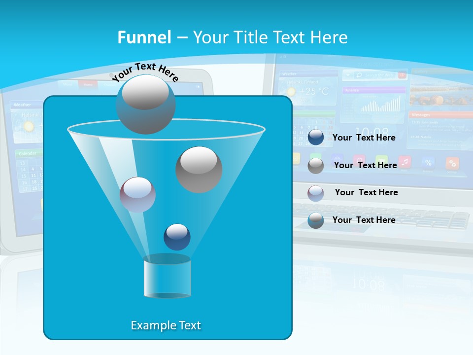 Devices Notebook Applications PowerPoint Template