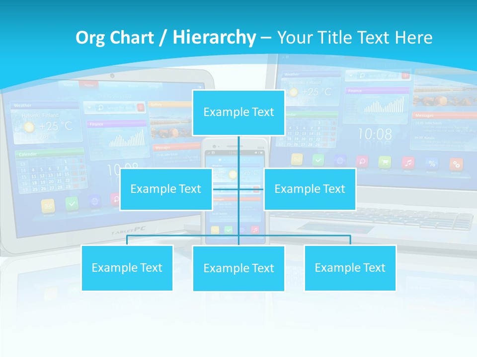 Devices Notebook Applications PowerPoint Template