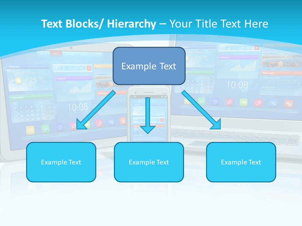 Devices Notebook Applications PowerPoint Template