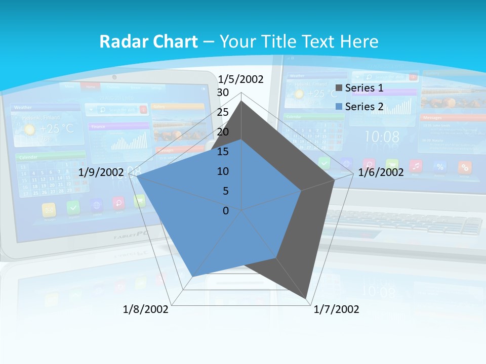 Devices Notebook Applications PowerPoint Template