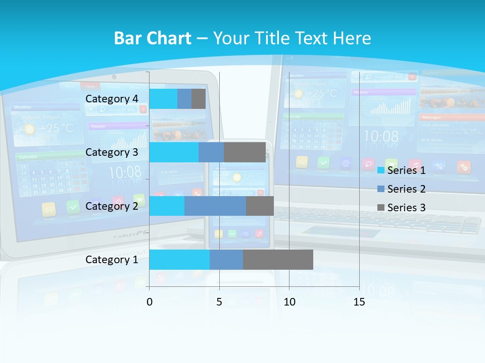 Devices Notebook Applications PowerPoint Template