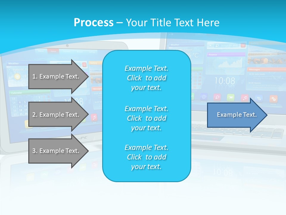 Devices Notebook Applications PowerPoint Template
