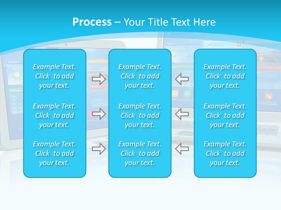 Devices Notebook Applications PowerPoint Template