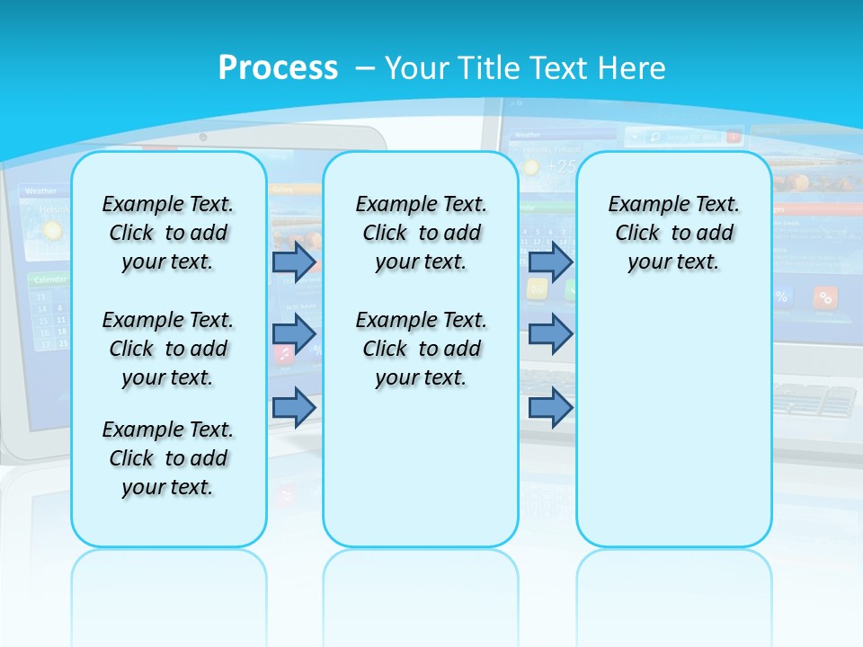 Devices Notebook Applications PowerPoint Template