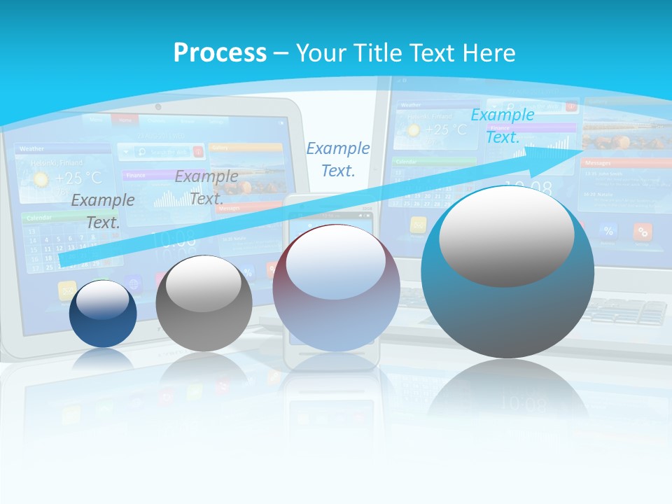 Devices Notebook Applications PowerPoint Template