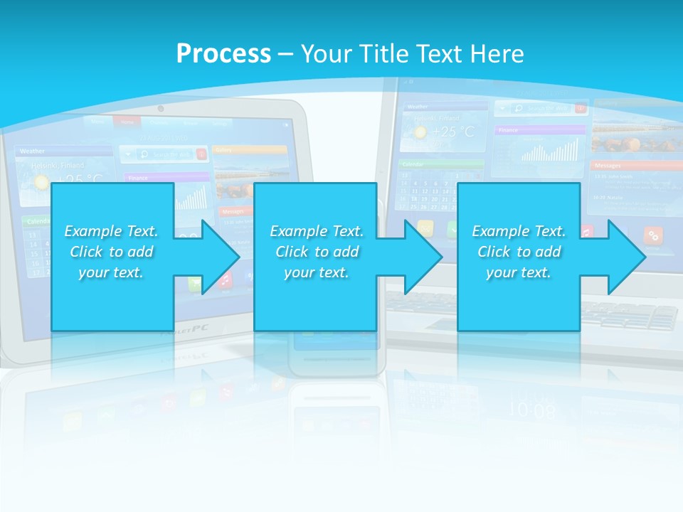Devices Notebook Applications PowerPoint Template
