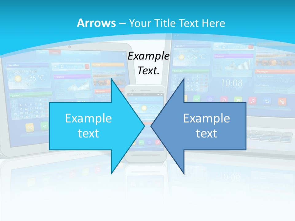 Devices Notebook Applications PowerPoint Template