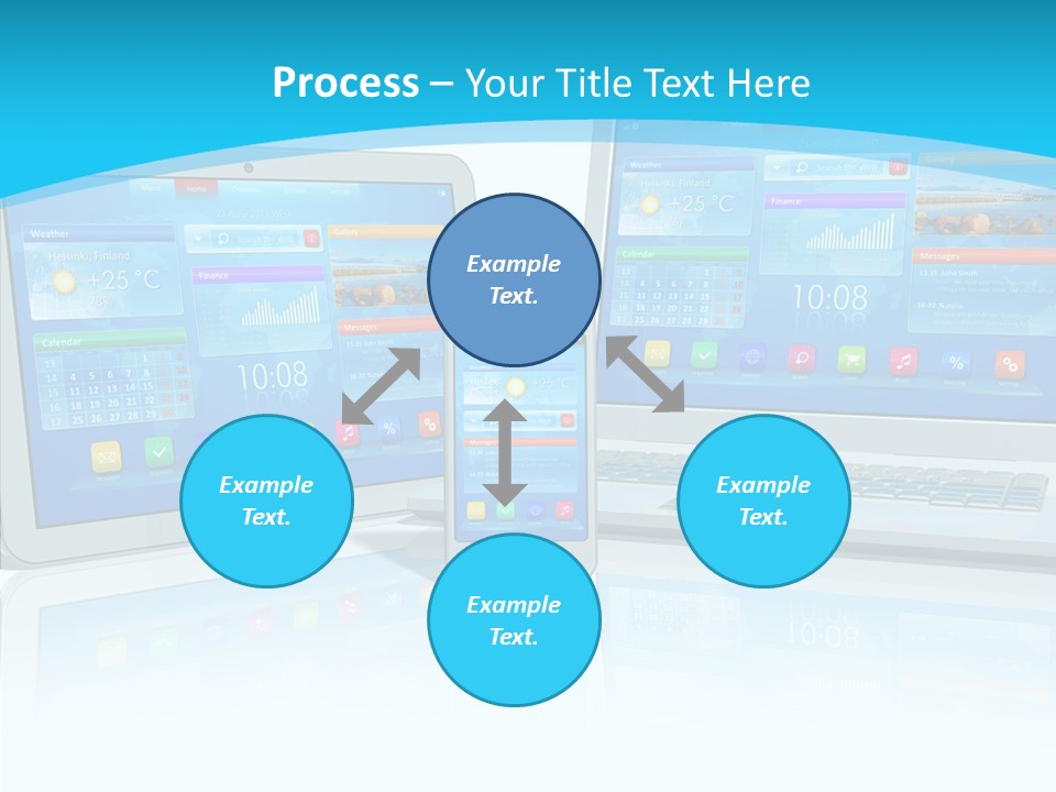 Devices Notebook Applications PowerPoint Template