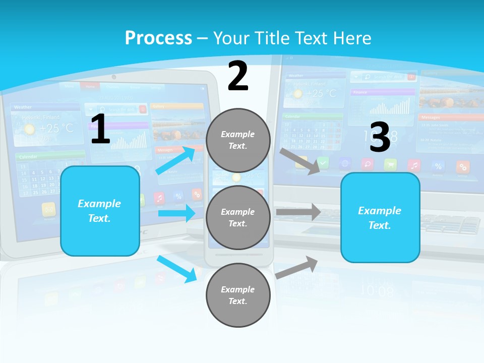 Devices Notebook Applications PowerPoint Template