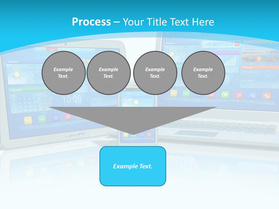 Devices Notebook Applications PowerPoint Template