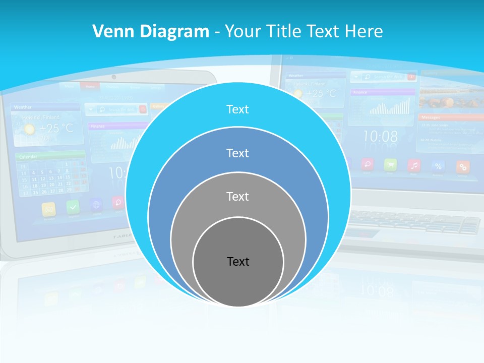 Devices Notebook Applications PowerPoint Template