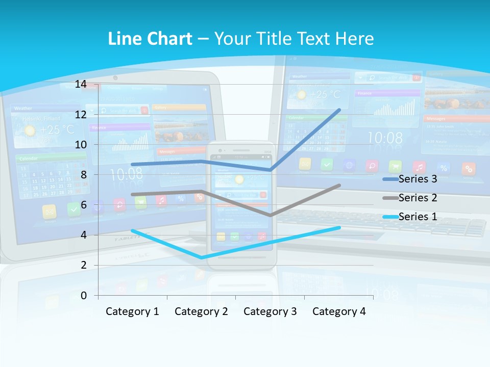 Devices Notebook Applications PowerPoint Template