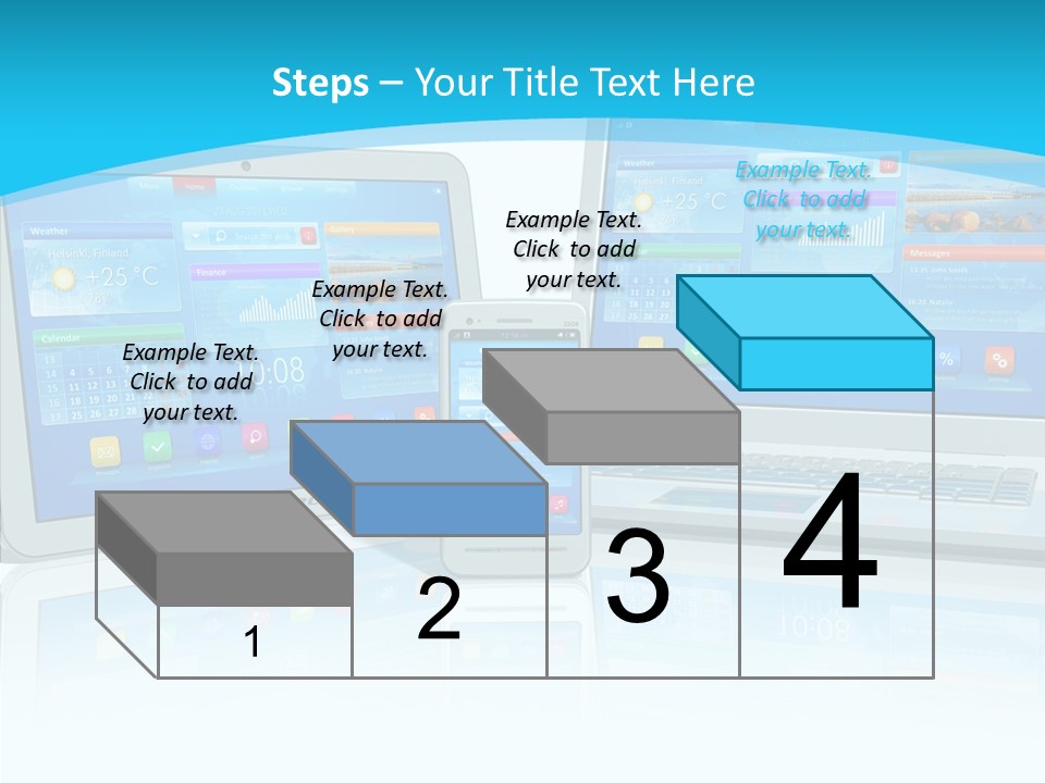 Devices Notebook Applications PowerPoint Template