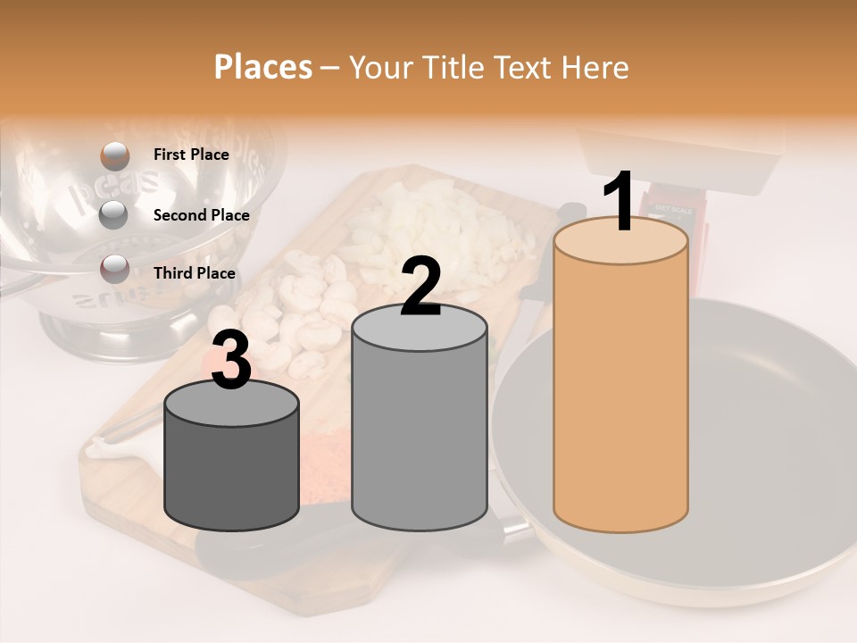 Diced Knife Prepared PowerPoint Template