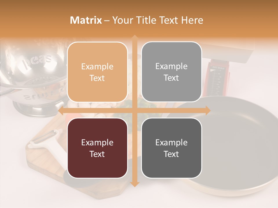 Diced Knife Prepared PowerPoint Template