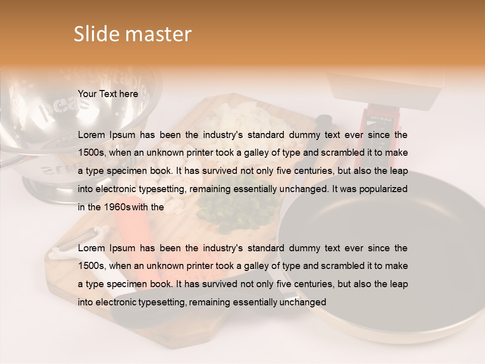 Diced Knife Prepared PowerPoint Template