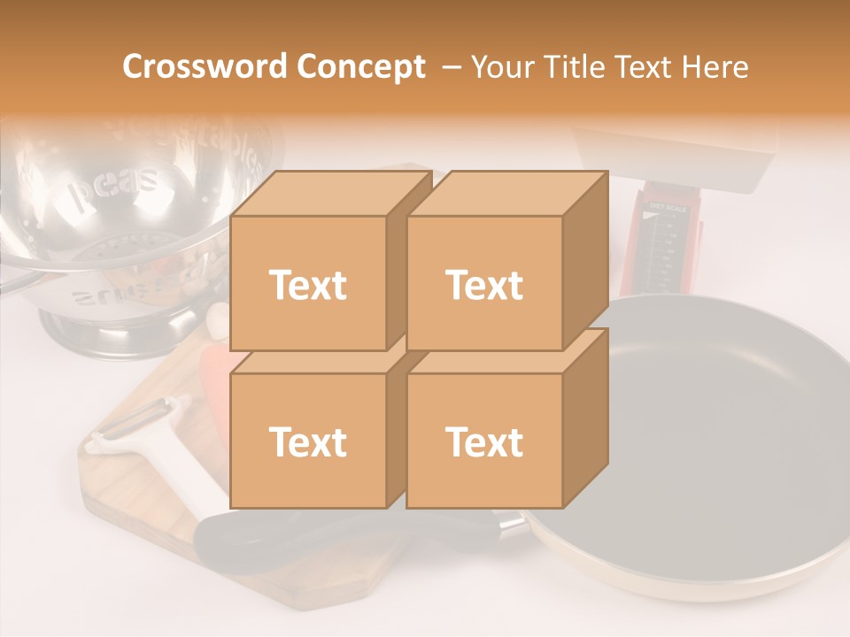 Diced Knife Prepared PowerPoint Template