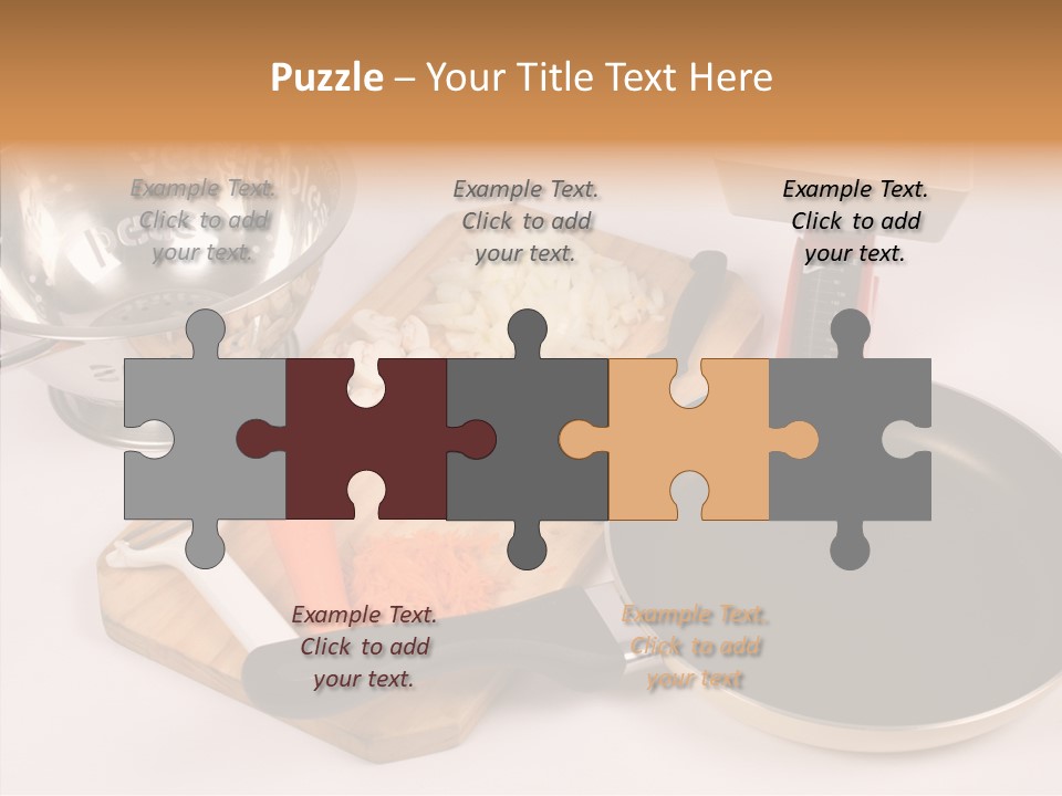 Diced Knife Prepared PowerPoint Template