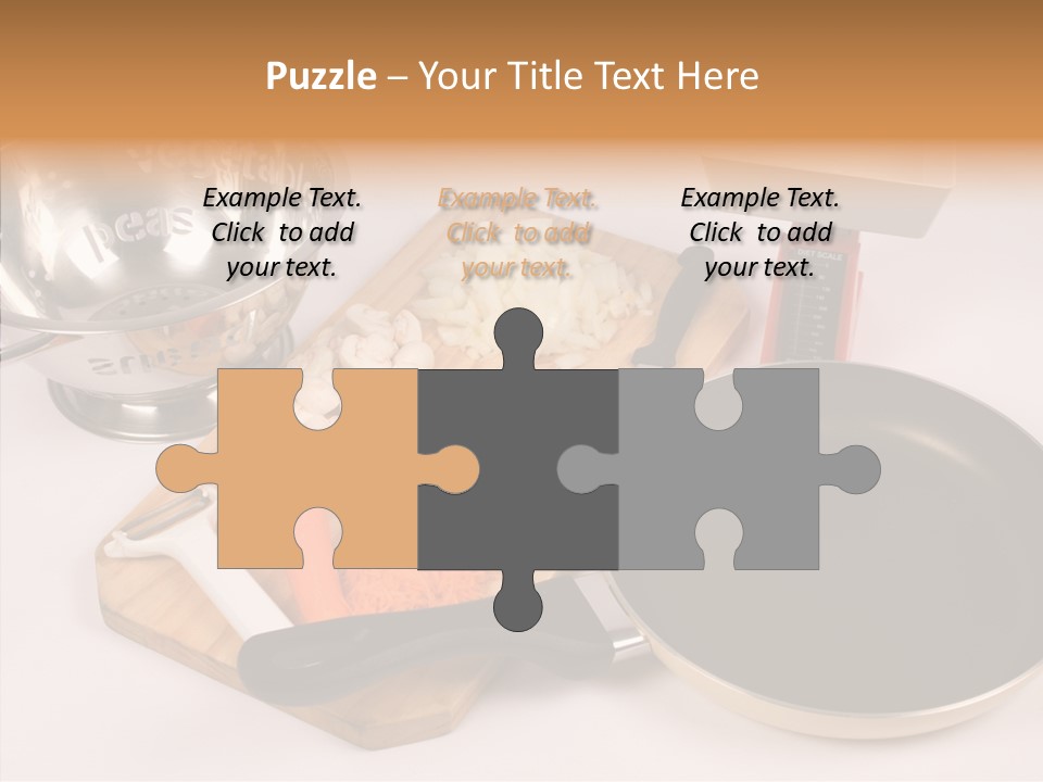 Diced Knife Prepared PowerPoint Template