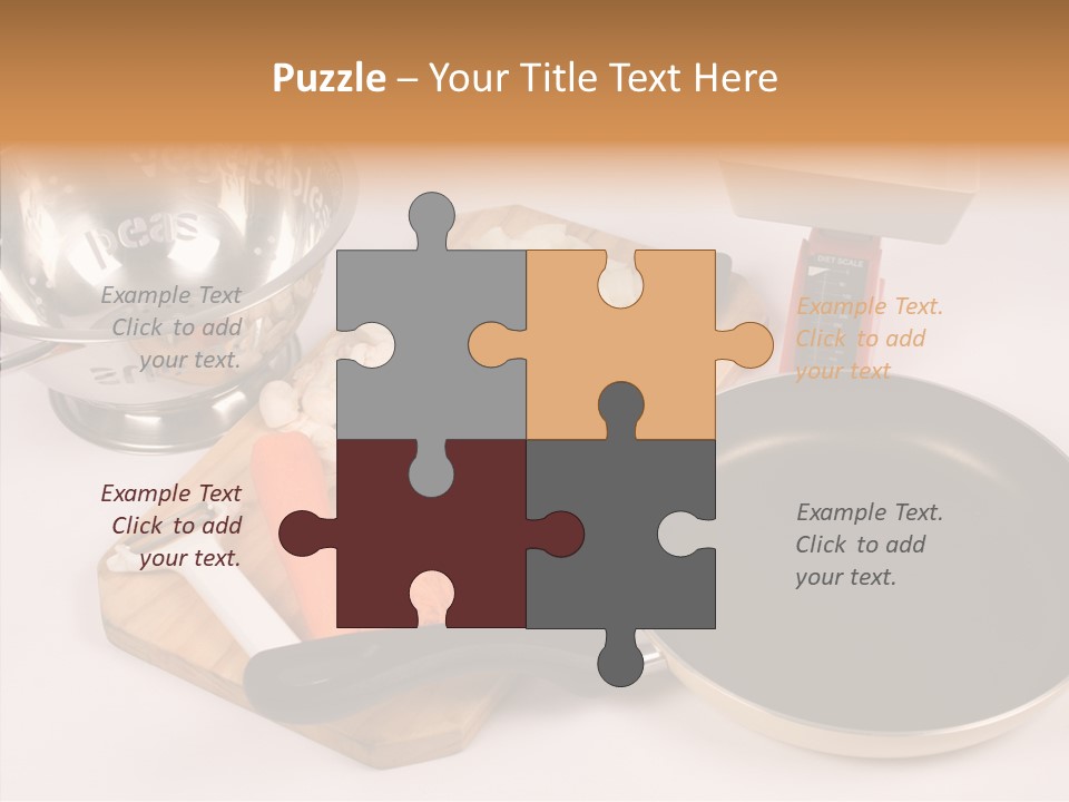 Diced Knife Prepared PowerPoint Template