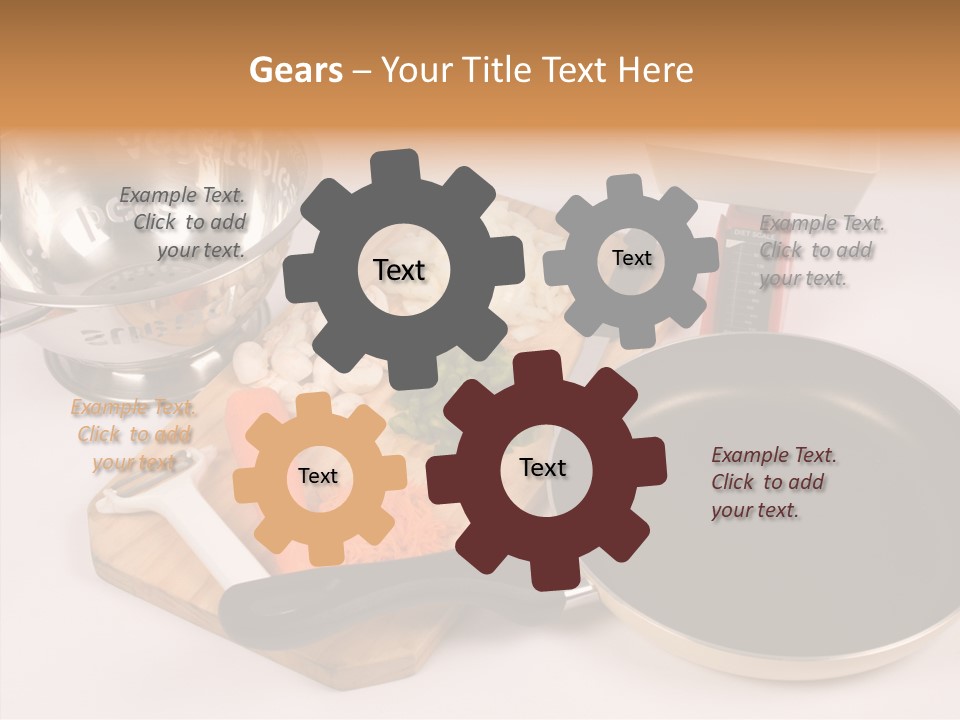 Diced Knife Prepared PowerPoint Template