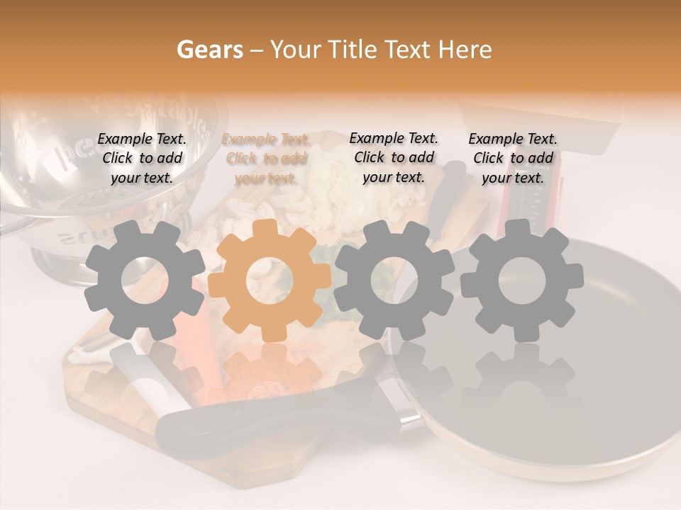 Diced Knife Prepared PowerPoint Template