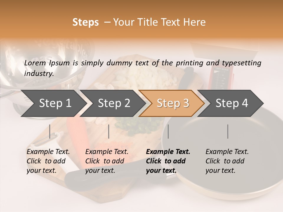 Diced Knife Prepared PowerPoint Template