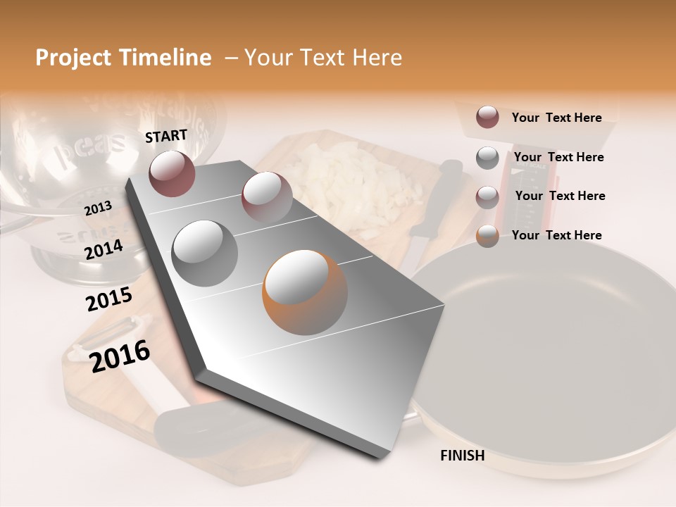 Diced Knife Prepared PowerPoint Template