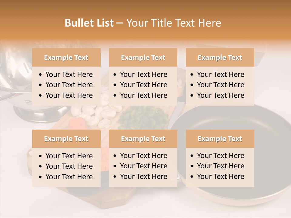 Diced Knife Prepared PowerPoint Template