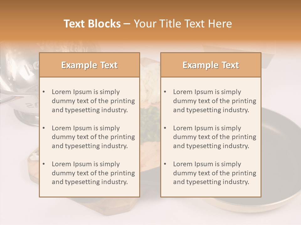 Diced Knife Prepared PowerPoint Template