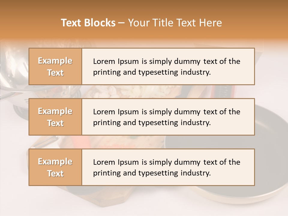 Diced Knife Prepared PowerPoint Template