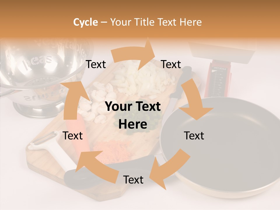 Diced Knife Prepared PowerPoint Template