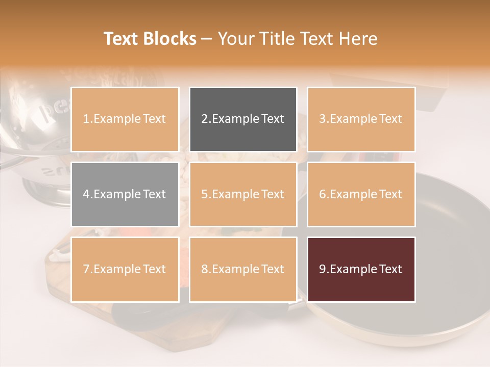 Diced Knife Prepared PowerPoint Template