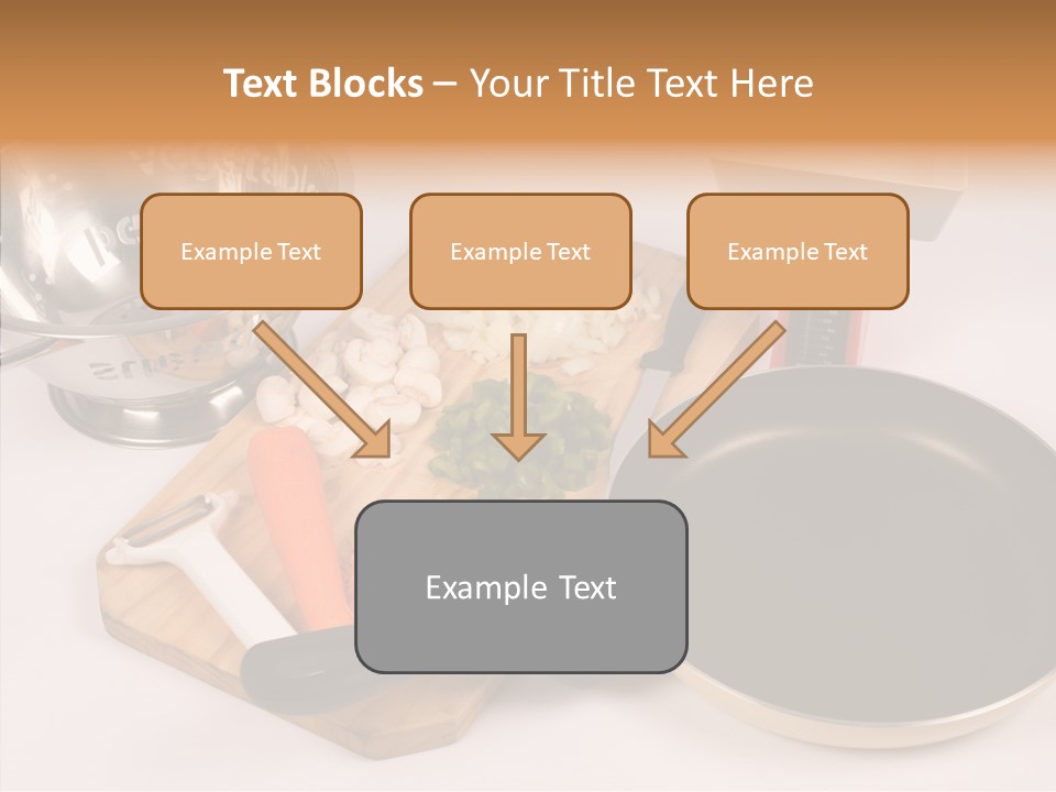 Diced Knife Prepared PowerPoint Template