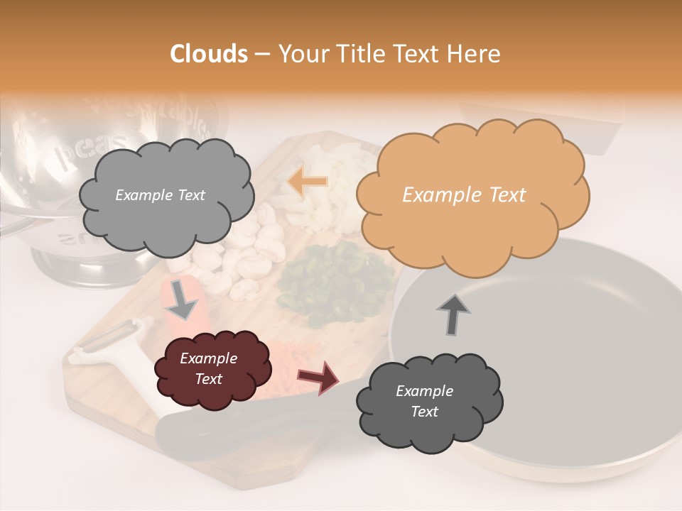 Diced Knife Prepared PowerPoint Template
