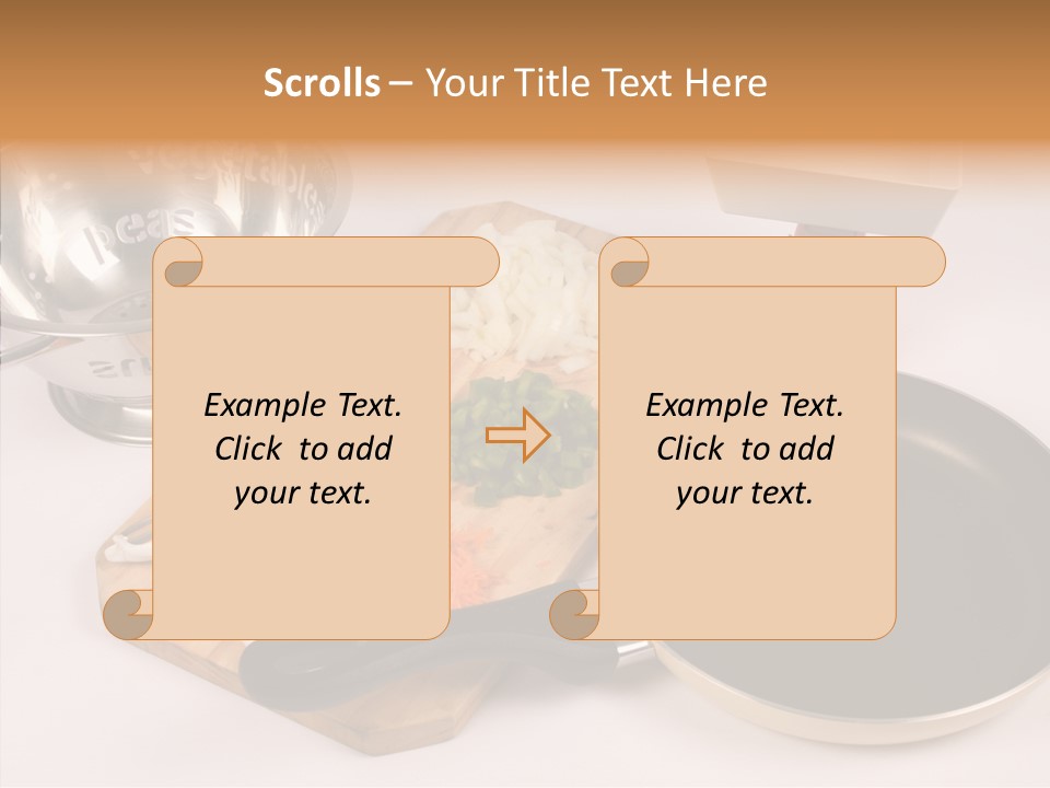 Diced Knife Prepared PowerPoint Template