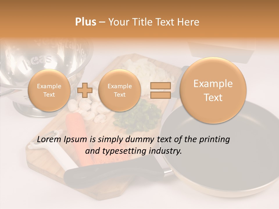 Diced Knife Prepared PowerPoint Template