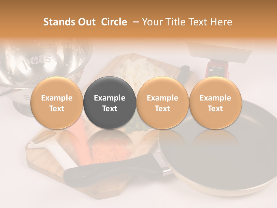 Diced Knife Prepared PowerPoint Template