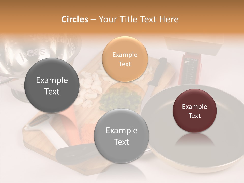 Diced Knife Prepared PowerPoint Template