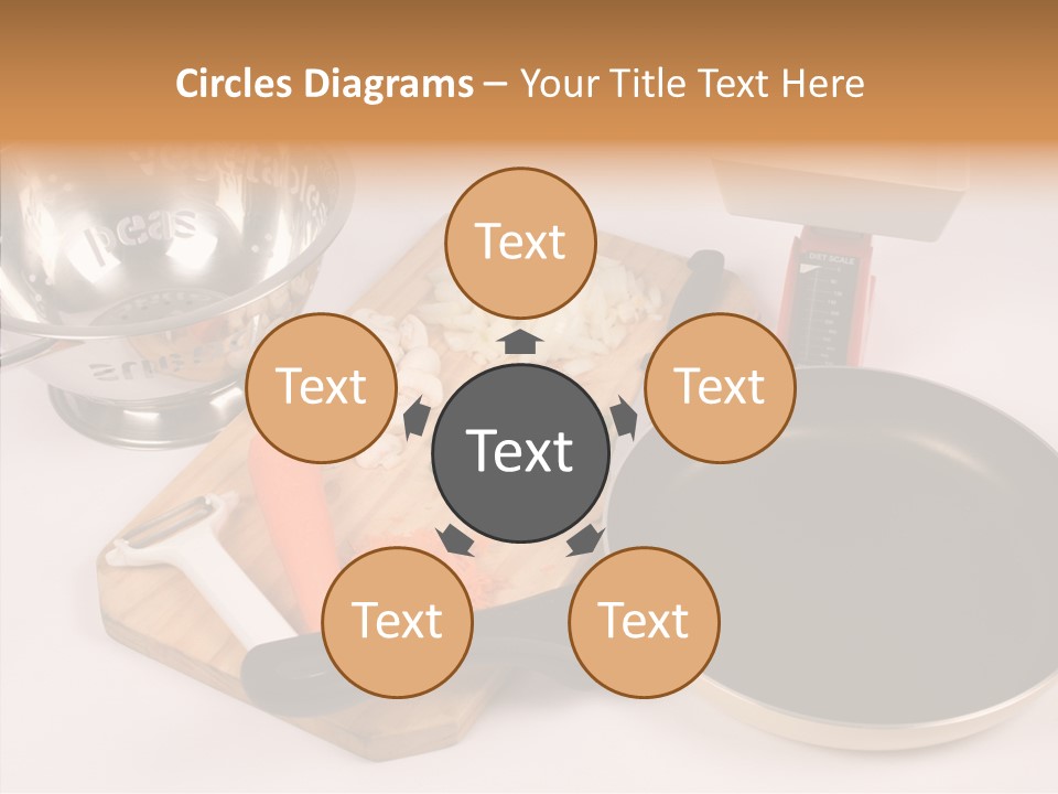 Diced Knife Prepared PowerPoint Template