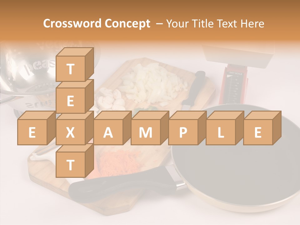 Diced Knife Prepared PowerPoint Template