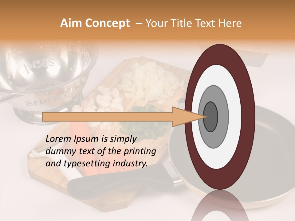 Diced Knife Prepared PowerPoint Template