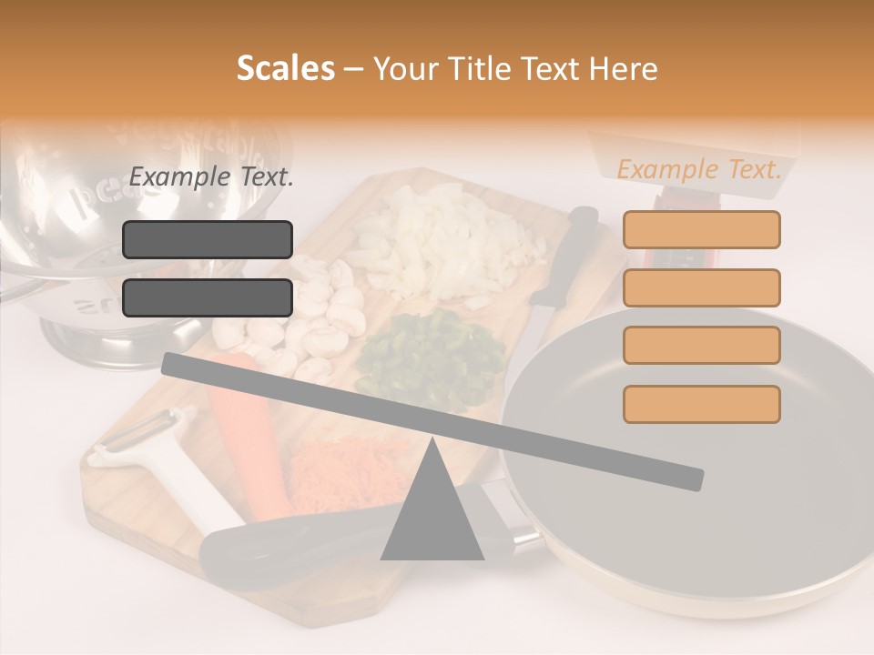 Diced Knife Prepared PowerPoint Template