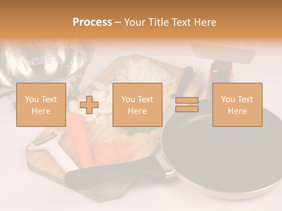 Diced Knife Prepared PowerPoint Template